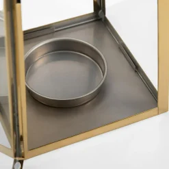Latarenka z uchwytem na tealight złota 48,5 cm