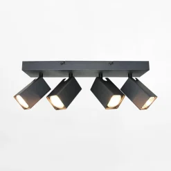 Listwa 4 reflektory czarna ORO ELON