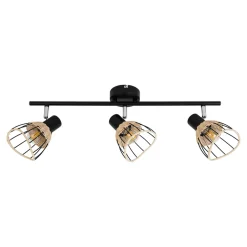Listwa 3-punktowa rattan czarna GENT