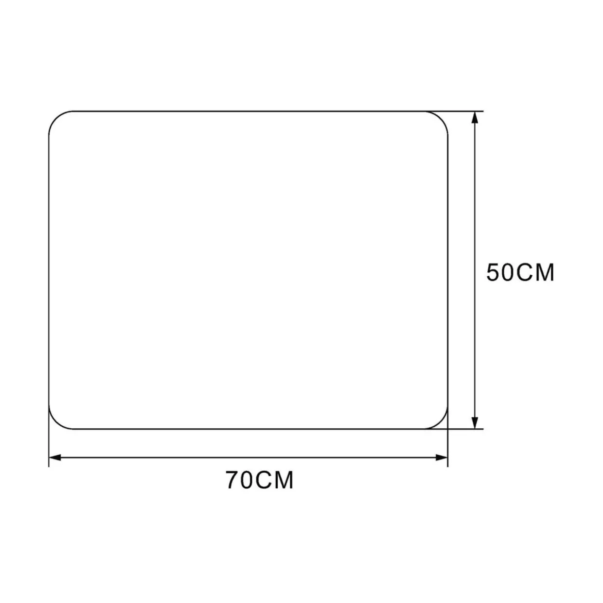 Lustro łazienkowe podgrzewane z oświetleniem LED 70x50 cm