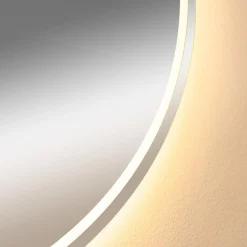 Lustro łazienkowe podgrzewane z oświetleniem LED 80 cm