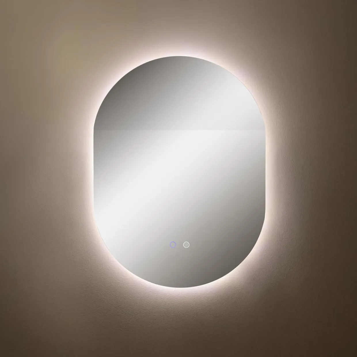 Lustro łazienkowe z oświetleniem LED 70x50 cm