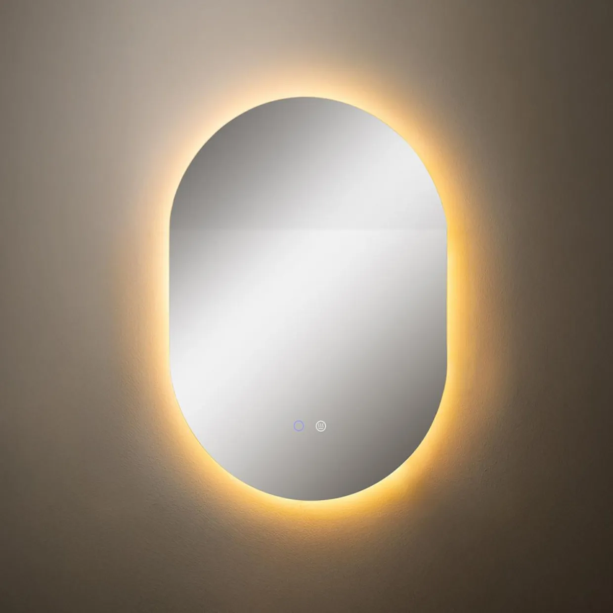 Lustro łazienkowe z oświetleniem LED 70x50 cm