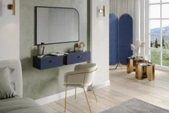 Lustro do salonu granatowe LIV