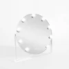 Lustro okrągłe z lampkami LED białe 44 cm