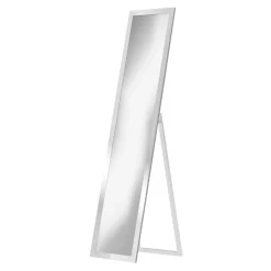 Lustro stojące w białej ramie SLIM 40x160 cm