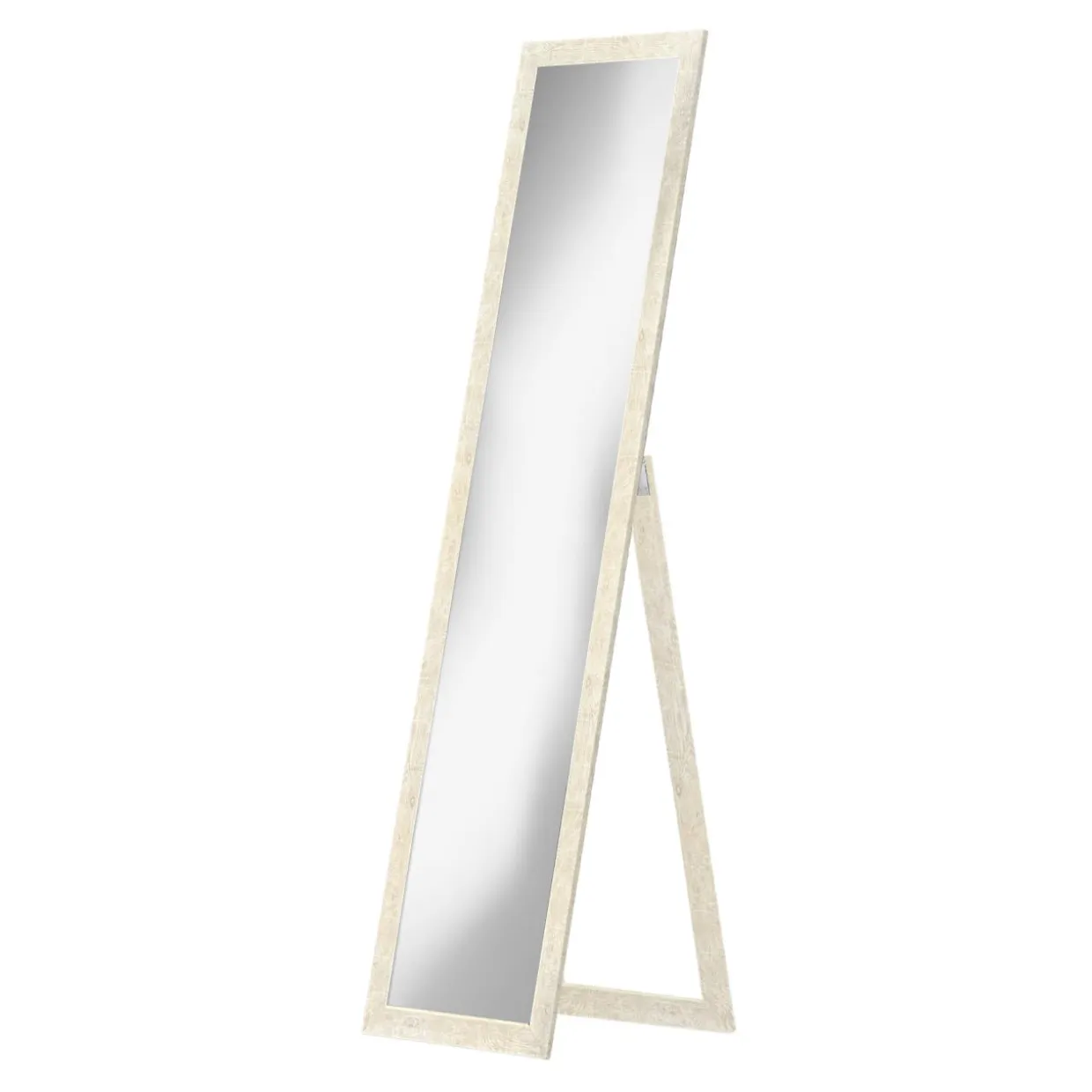 Lustro stojące w dębowej ramie SLIM 40x160 cm