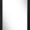 Lustro w czarnej ramie ALPI 48x138 cm