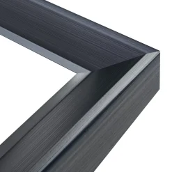 Lustro w czarnej ramie ALPI 48x138 cm