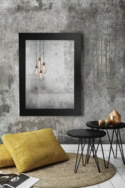 Lustro w czarnej ramie PIKO 63x83 cm