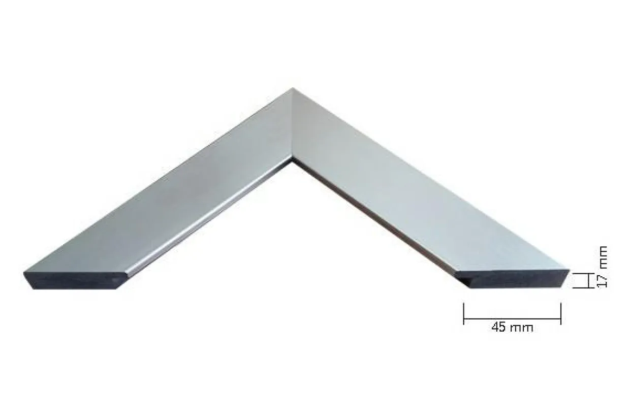 Lustro w srebrnej ramie SLIM 57,5x77,5 cm
