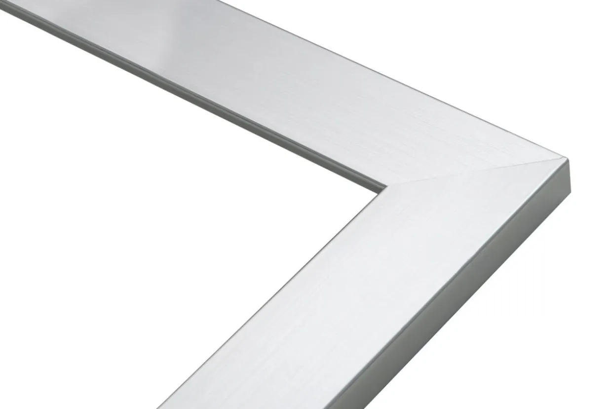 Lustro w srebrnej ramie SLIM 67,5x127,5 cm