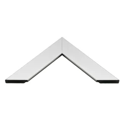 Lustro w srebrnej ramie SLIM 67,5x127,5 cm