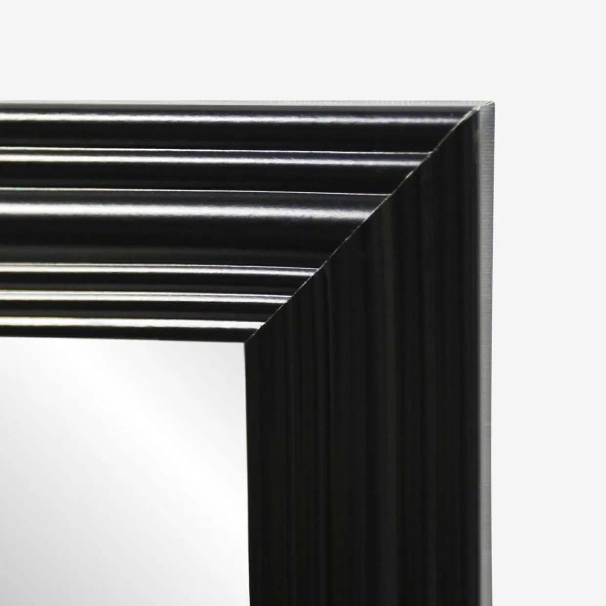Lustro wiszące czarne 30x120 cm
