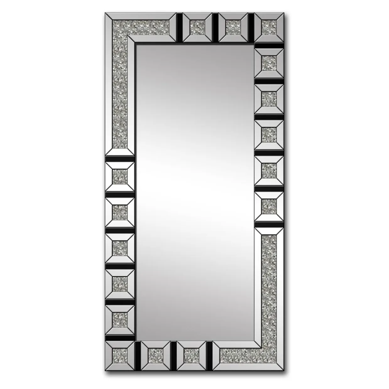 Lustro wiszące glamour 120x60 cm