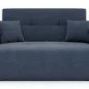 Mała sofa niebieska 126 cm LEO II