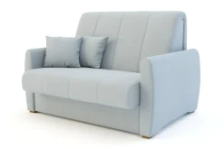 Mała sofa rozkładana błękitna DALIA
