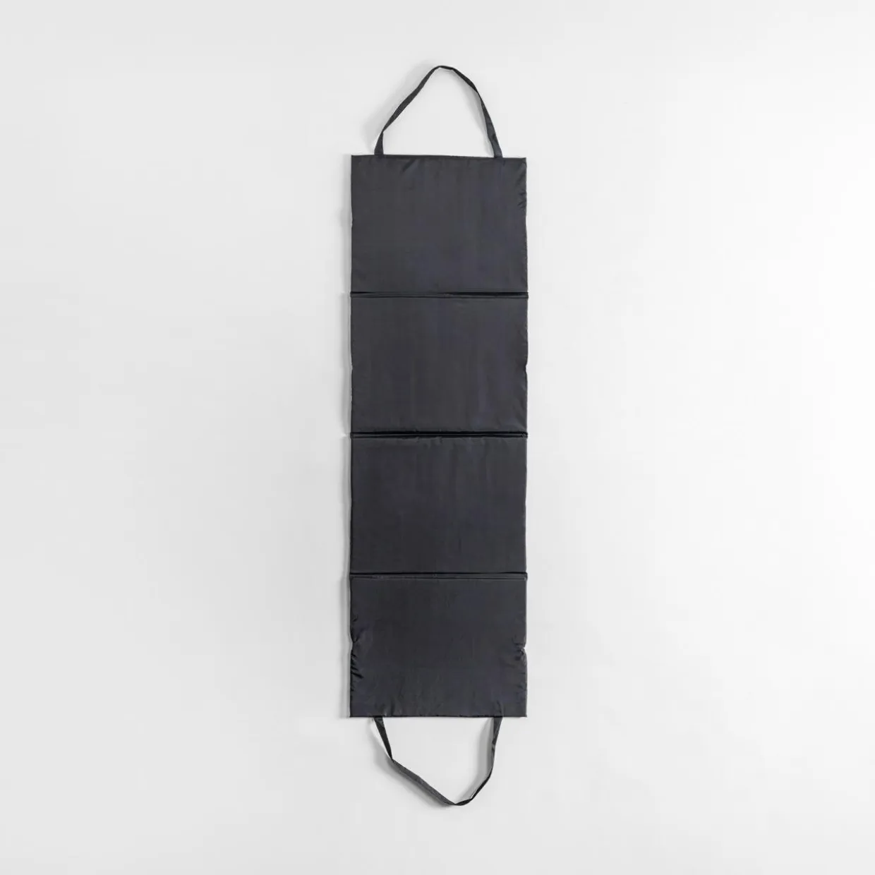 Mata plażowa w liście, czarna, 50x160 cm