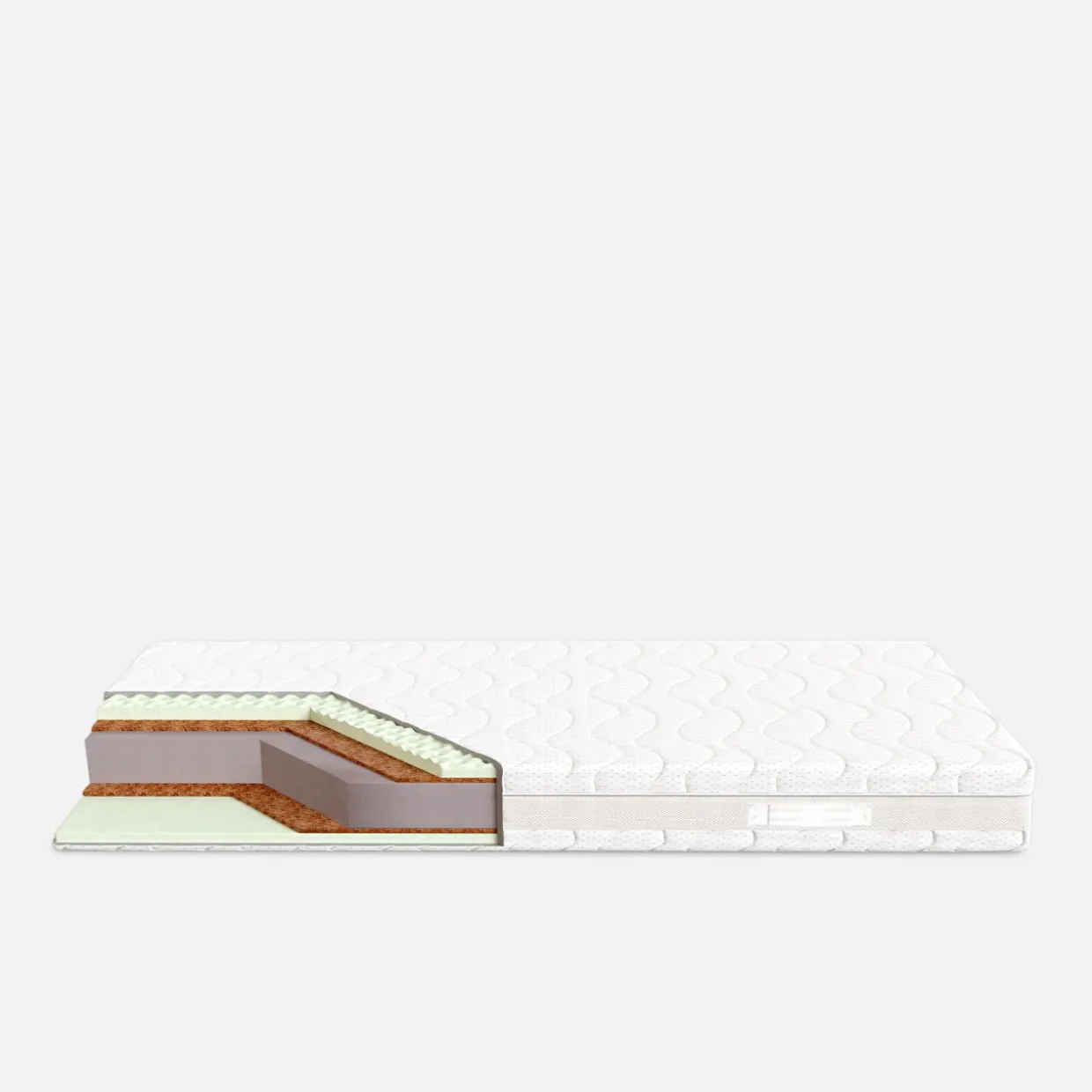 Materac piankowy z kokosem HEZE SILVER LUREX 90x200