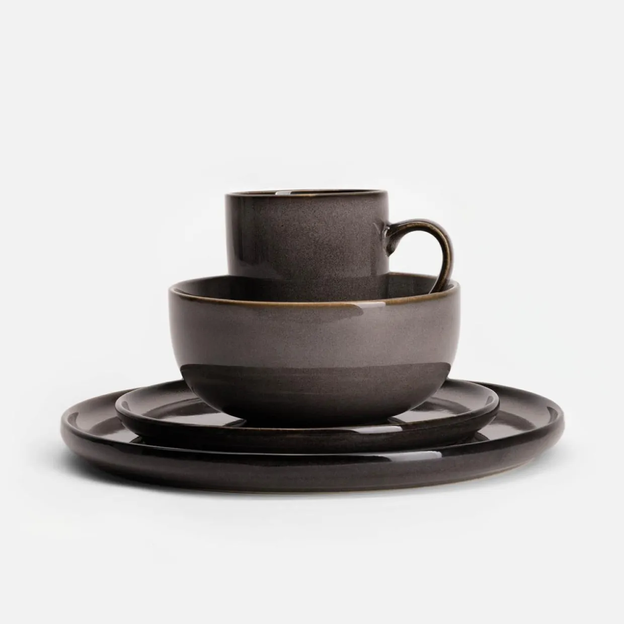 Miska ceramiczna ciemnoszara SKALO 710 ml