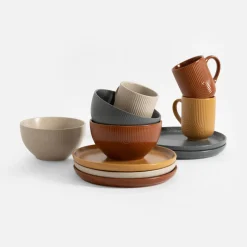 Miska ceramiczna musztardowa PAPILAR 480 ml