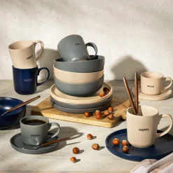Miska ceramiczna niebieska MATTE 680 ml