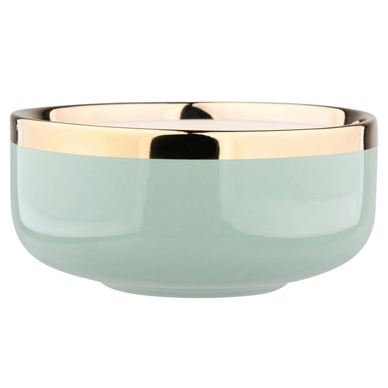 Miska porcelanowa jasna zieleń AURORA GOLD 500 ml