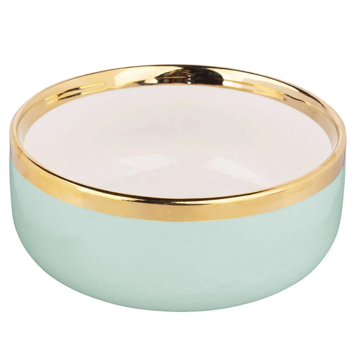 Miska porcelanowa jasna zieleń AURORA GOLD 500 ml