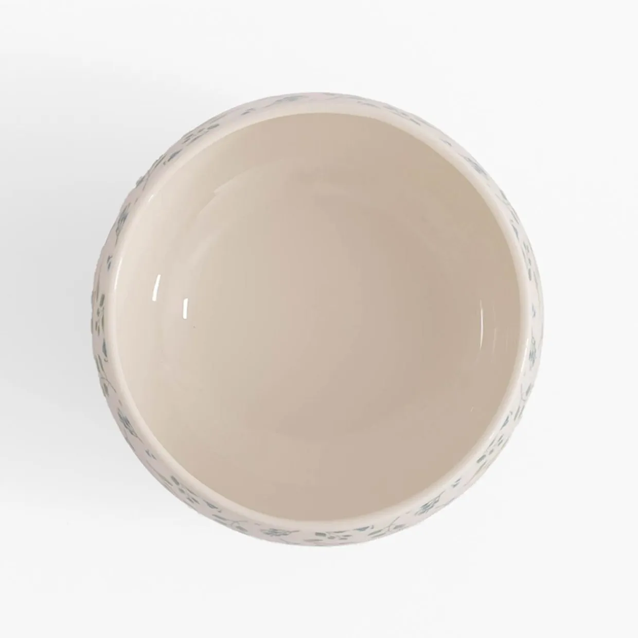 Miska porcelanowa w zielono-niebieskie kwiaty 660 ml