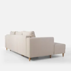 Narożnik rozkładany beżowy PERA lewy