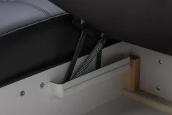 Narożnik skórzany czarny NOTTI