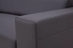 Narożnik z ekoskóry ciemnoszary MATRIX