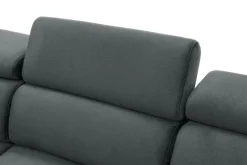 Narożnik z regulacją zagłówków grafitowy MAROLA prawy