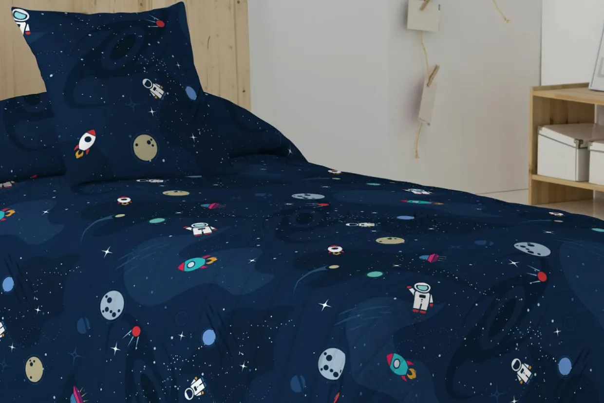 Narzuta dziecięca kosmos ROCKET 150x200 cm
