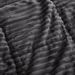 Narzuta sztruksowa szara SALSA 180x200 cm