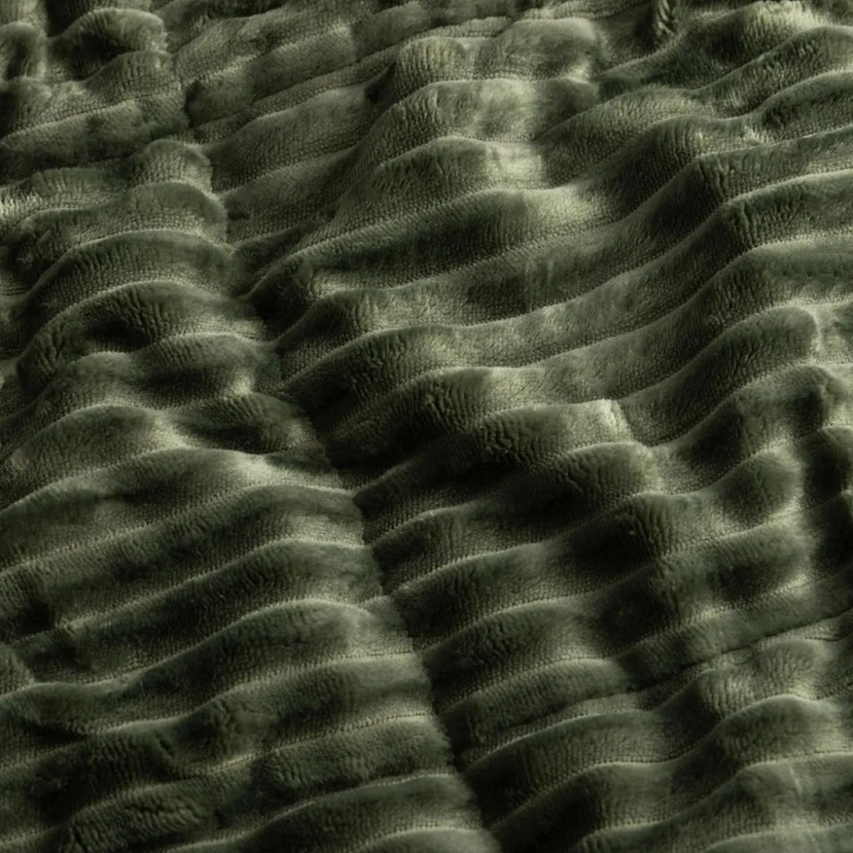 Narzuta sztruksowa zielona SALSA 220x200 cm