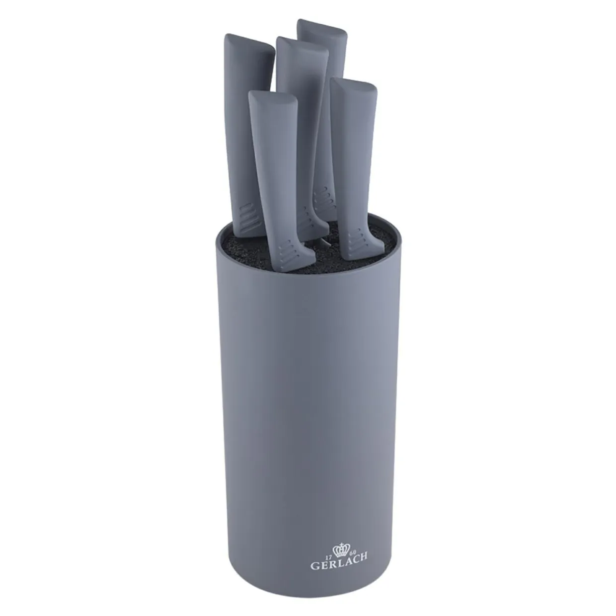 Noże GERLACH SMART GREY zestaw 5 szt w bloku