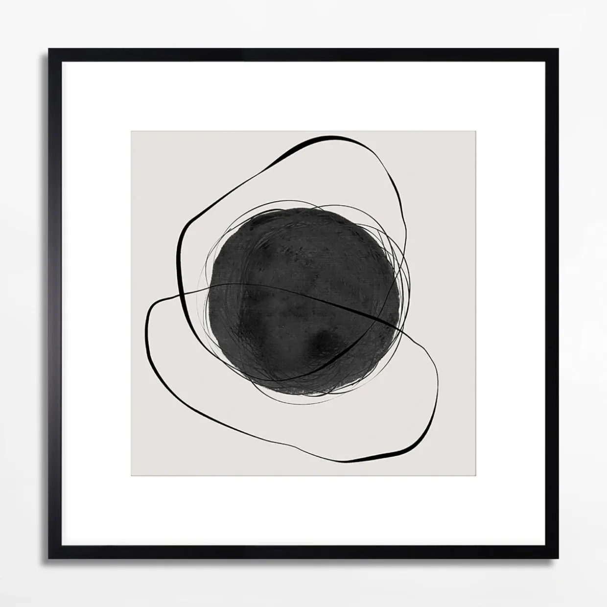 Obraz abstrakcyjny CHAOTIC CIRCLE I 50x50 cm