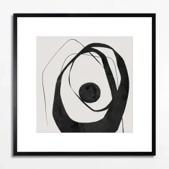 Obraz abstrakcyjny CHAOTIC CIRCLE II 50x50 cm