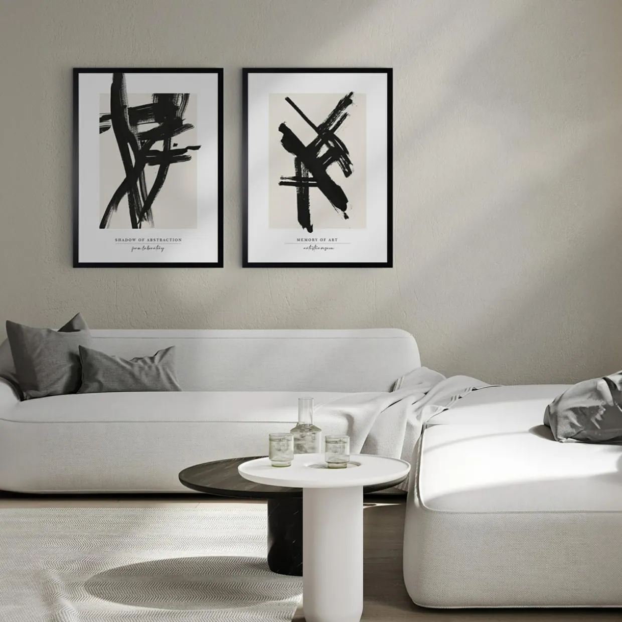 Obraz BLACK ABSTRACT II 50x70 cm