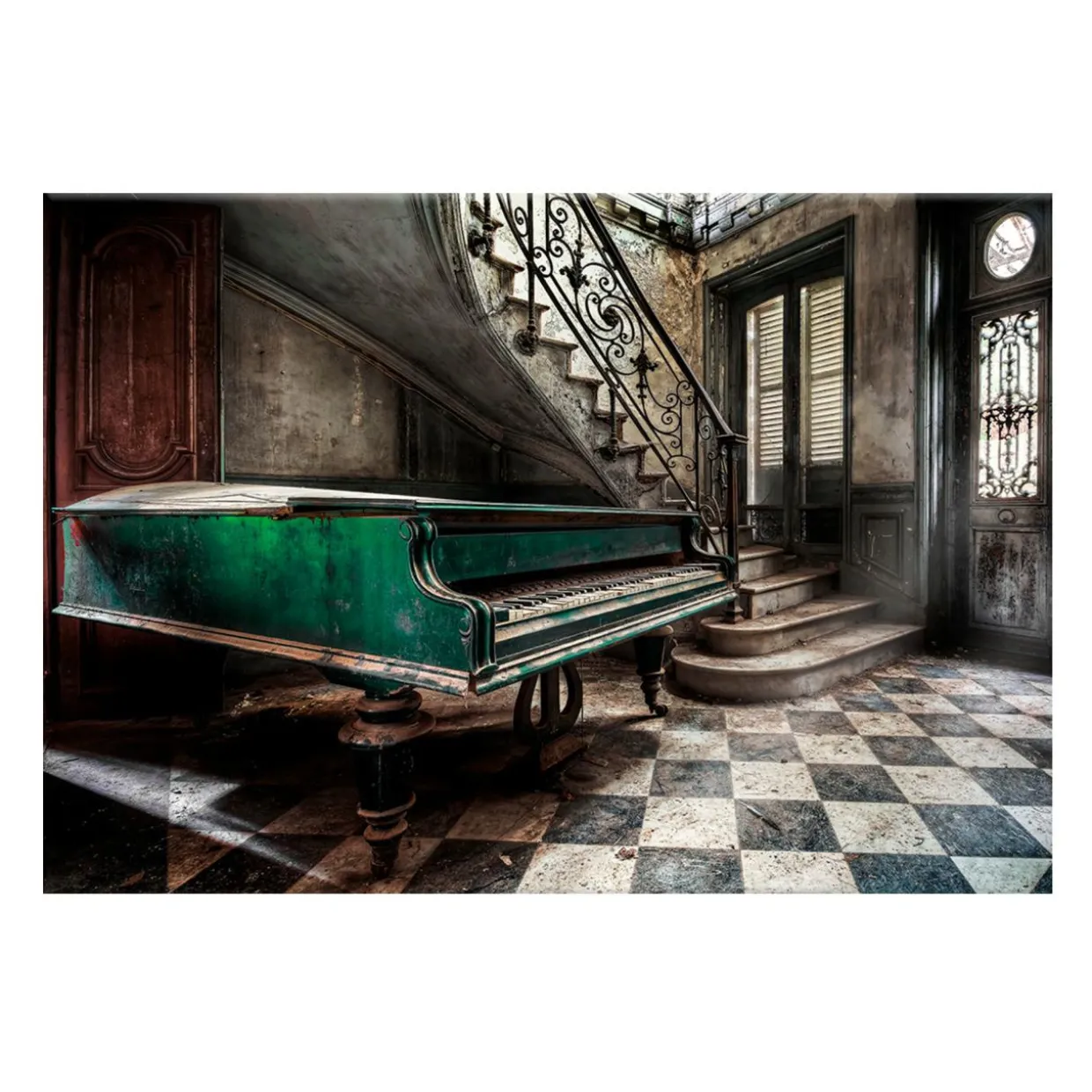 Obraz CANVAS GREEN PIANO 85x113 cm