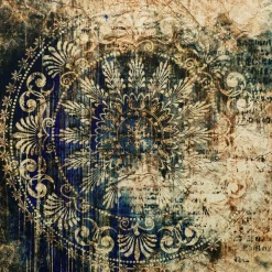 Obraz CANVAS SILVER BLUE ARRAS 65x65 cm