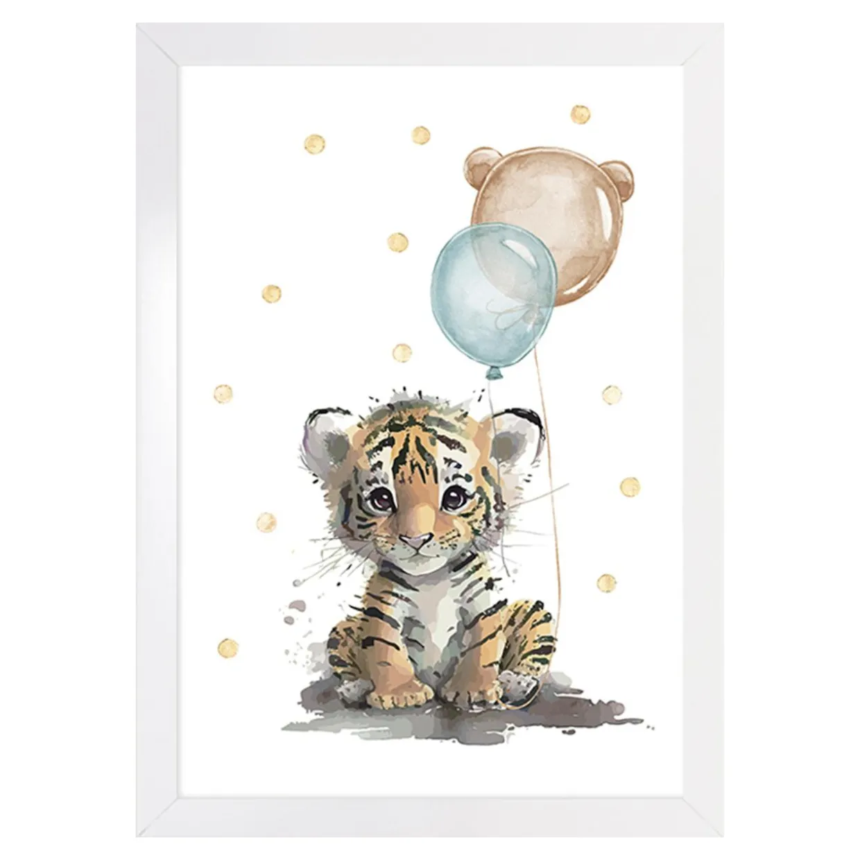 Obraz do pokoju dziecięcego LITTLE TIGER 20x30 cm