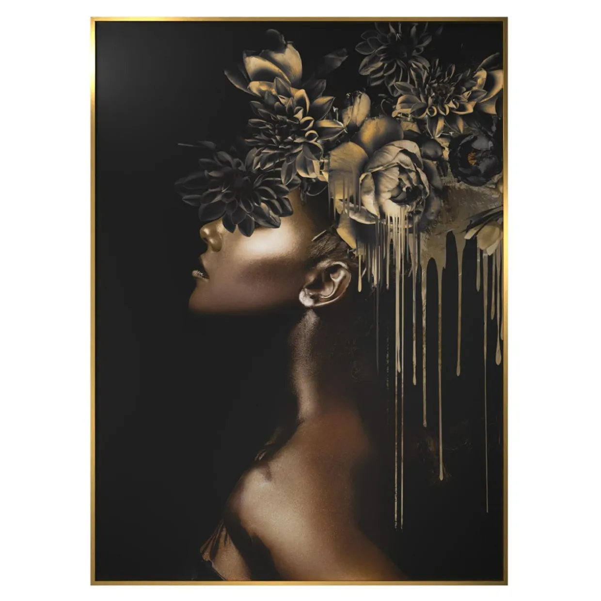 Obraz do salonu profil YOWITA 50x70 cm