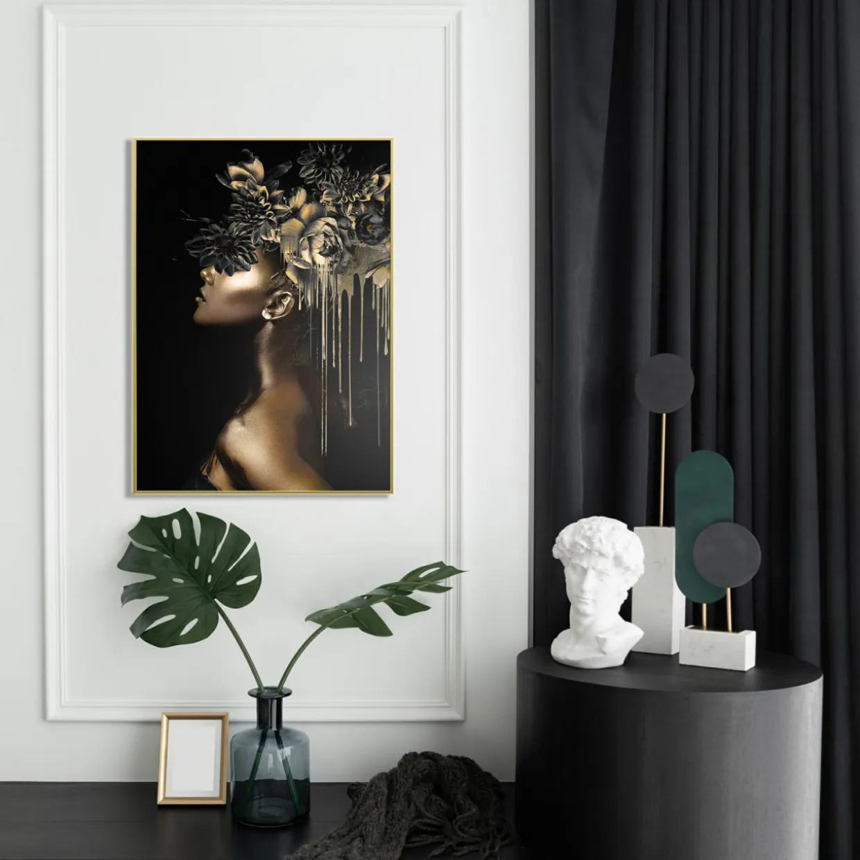 Obraz do salonu profil YOWITA 50x70 cm