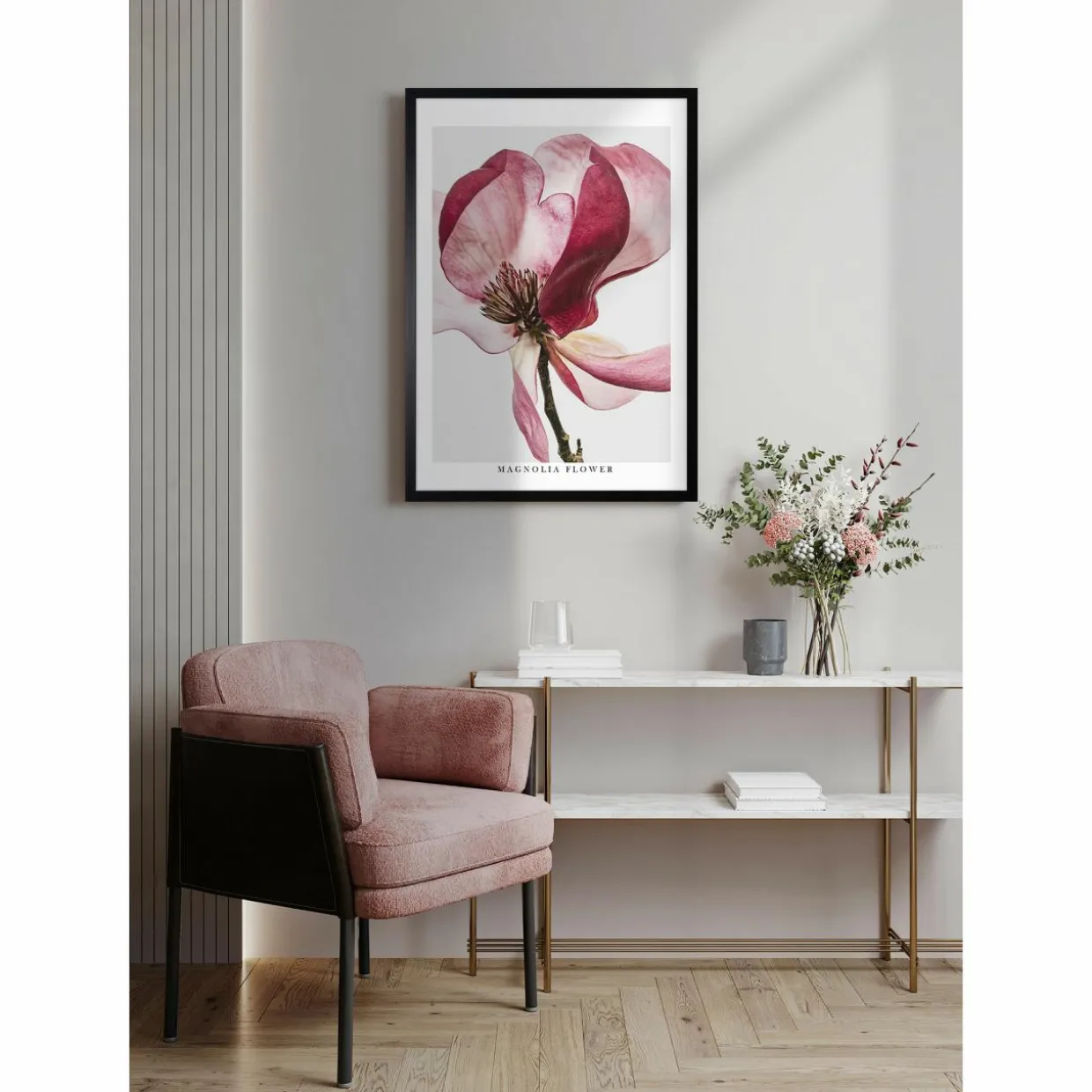 Obraz do salonu RED FLOWER II 50x70 cm