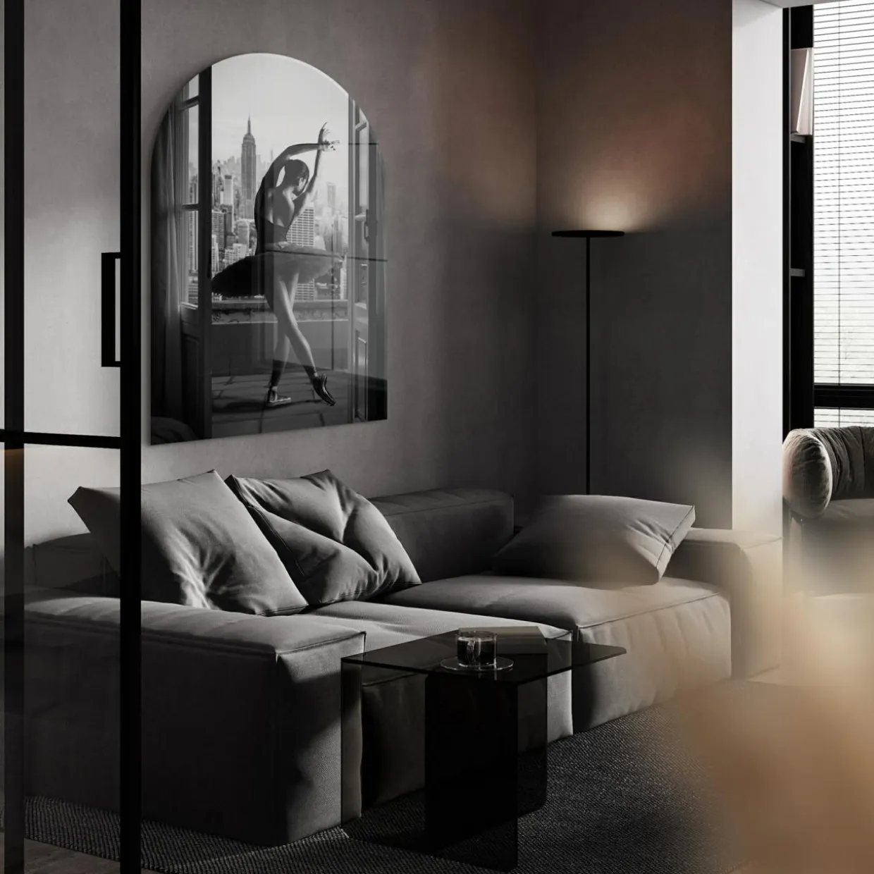Obraz GLASSPIK ARCHED VIRGI 70x100 cm