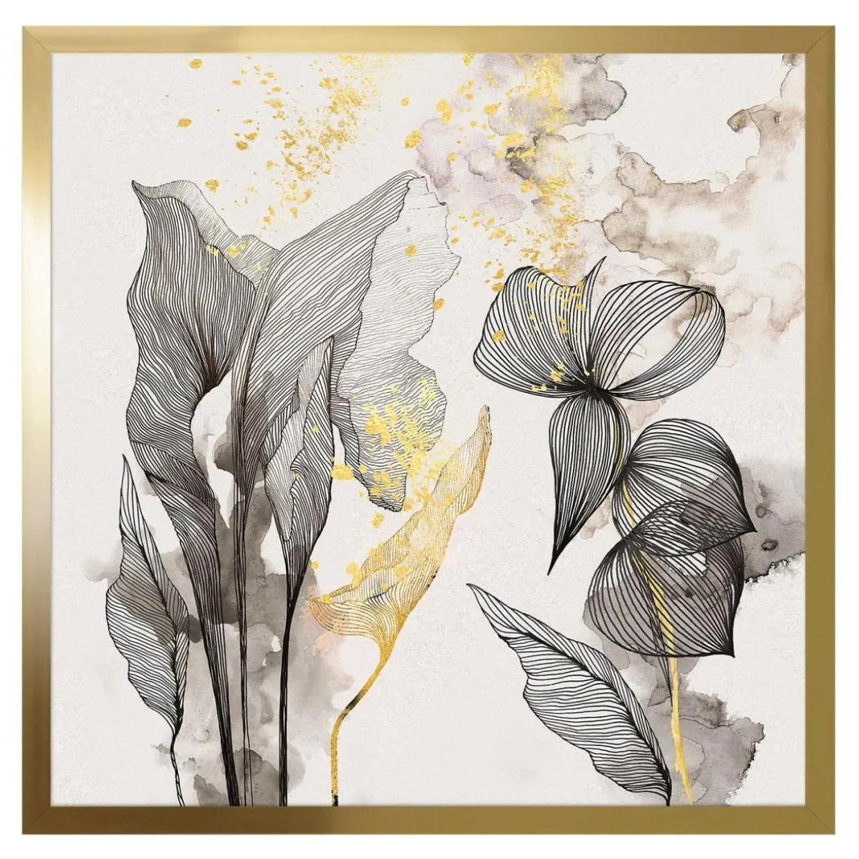Obraz GOLD SAFARI II 50x50 cm