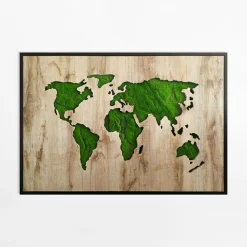 Obraz GREEN MAP 70x100 cm