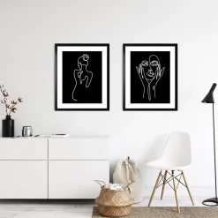 Obraz Line Art Kobieta LINEAR I 43x53 cm